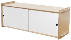 Housefish Key Modular Storage with Door, Short, Maple and White