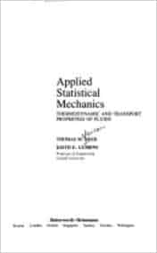 Applied Statistical Mechanics Thermodynamic And Transport