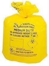 HPC Clinical Waste Bags Medium Duty Yellow 50 rolls CX50/CWMD2