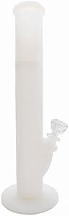 Silicone Water Hookah Hymaqi Tall Folding Travel Safe (White)