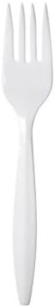 Prime Source 75003541 CPC White Plastic Fork Spoon - Case of 1000