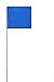 Swanson FBL21100 2-Inch by 3-Inch Marking Flags with 21-Inch Wire Staffs, Blue 100 Pack