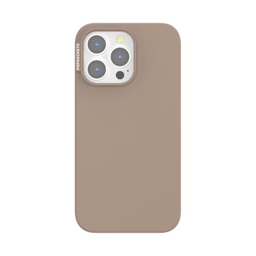 PopSockets iPhone 13 Pro Case Compatible with MagSafe, Phone Case for iPhone 13 Pro, Wireless Charging Compatible - Latte