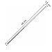 Graber 7/16-Inch Round Spring Tension Rod 18 to 28-Inch Adjustable Width - White