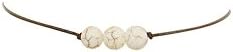 Tiki Paris Dainty Natural Stone Choker Womens Necklace