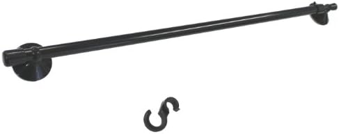 Mirarido simple sucker mounting telescopic pole (with S hook) Black SP-193