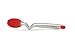 Dreamfarm Clongs | Non-Scratch, Stainless-Steel Tongs with Silicone Heads | Red, 9 Inches