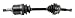 GSP NCV73503 CV Axle Shaft Assembly - Left Front (Driver Side)