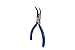 Whizzotech Bent Long Nose Pliers Chromium Vanadium Steel Curved 45 Degree 5 Inch