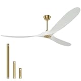 Obabala 88" White Ceiling Fan with Remote Control