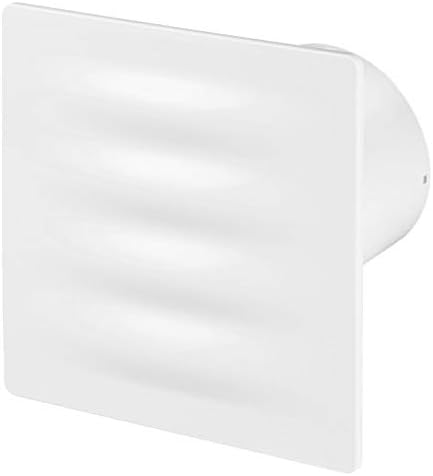 Awenta 100mm Standard VERTICO Extractor Fan White ABS Front Panel Wall Ceiling Ventilation
