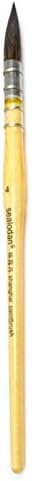 Professional Watercolor Mop Brush Petit Gris Pur Paint Brush, Wash/Mop Pure Blue Squirrel, Size 4