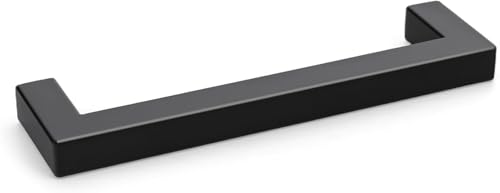 Goldenwarm 6 Stück Schrankgriffe 458mm Lochabstand Küchengriffe Schwarz Griffe Für Küchenschränke Möbelgriffe Edelstahl Türgriffe Küche