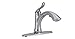Delta Linden Brushed Nickel Kitchen Faucet with Pull-Out Sprayer, Contemporary Single Hole Kitchen Sink Faucet, Single Handle, Arctic Stainless 4353-AR-DST