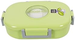 Ohanna Jewels Stainless Steel Single Layer Lunch Box with Separate Compartment (Green)