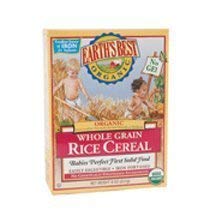 Earths Best Cereal Whlgrn Rice Org, 8 Oz, Pk- 1