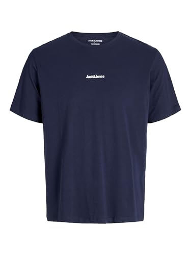 JACK & JONES Jjmine tee SS Crew Neck Jnr - Camiseta para Hombre, Azul Marino, 16 años