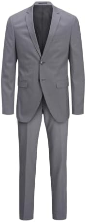 JPRFRANCO SUIT NOOS, Traje para Hombre, Light Grey Melange Fit:SUPER SLIM FIT, 54