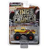 1972 Chevrolet K-10 Monster Truck Yellow with Orange, Red and Brown Stripes Kings of Crunch Series 1/64 Diecast Model Car by Greenlight 49010 F