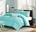 Turquoise, Blue, Aqua Girls Full / Queen Comforter Set (4 Piece Bed In A Bag)