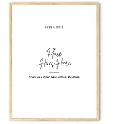 Haus and Hues 12"x16" Beige Oak Wood Frames Set of 1 - 12x16 Poster Frames Frame for Wall Art, Fr...