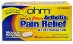 Ohm Arthritis Pain Relief Caplets Lasts Up To 8 Hours - 50 ea by OHM Laboratories