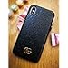 iPhone Xs Max Case, Black Premium PU Luxury Stylish Designer Fashion Leather Cover Case for iPhone Xs Max