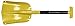 Lifeline 4002 Aluminum Sport Utility, 3 Piece Collapsible Design, Perfect Snow Shovel for Car, Camping and Other Outdoor Activities, One Size, Yellow