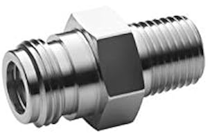 PREMIER INDUSTRIES C10 x ¼” NPT Adapter (Male C10 to 1/4" MNPT Adapter, 303 Stainless Steel)
