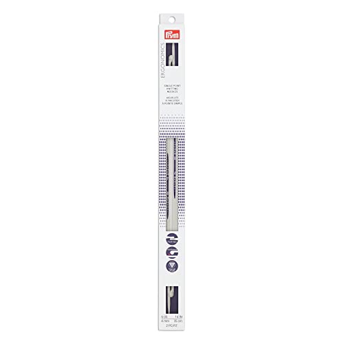 Prym Ergonomics 14-Inch Single-Point Knitting Needle, Size 6 (2-Pack)