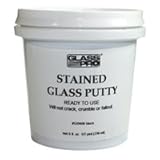 Stained Glass Putty - 1/2 Pint - 8oz Bottle -Black