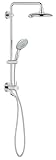 Grohe 26126000 Retro-Fit Power&Soul Shower System with Shower head and Hand shower