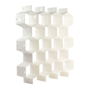 Honeycomb Design Drawer Organizer Sock Sorter for Underwear Accessories Scarfs & More, 2 Pack