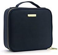 Makeup Case Travel Makeup Bag, Professional Portable Cosmetic Organizer Makeup Brush Holder with Adjustable Divider Makeup Organizer Toiletry Storage Case (Black)