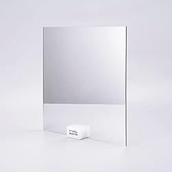 Silver Mirror Acrylic Sheets, 12" x 12" Opaque