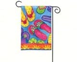 BreezeArt Flip Flop Fun Garden Flag 31089