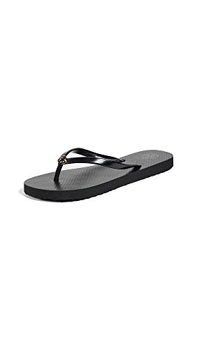 Tory Burch Women's Thin Flip Flop Black/Black 5 M