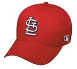 MLB ADULT St. Louis CARDINALS Home Red Hat Cap Adjustable Velcro TWILL