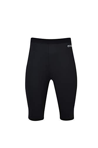 [- Eono Essentials Women's Active Elastic Mid-Thigh Four-Way Stretch Yoga Shorts (  -]