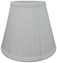 Alison 9" White Pencil Pleat Lamp Shade
