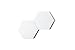 RBT Geometric Coaster Set with Stand (White)