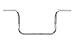 Wild 1 1 1/4in. Chubby Handlebar - 10in Ape - Chrome , Handle Bar Size: 1 1/4in., Color: Chrome WO578