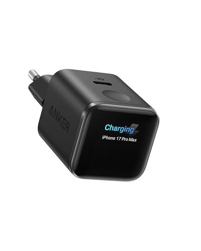 Anker Smart Ladegerät, Anker Nano 45W USB C Ladegerät mit Display und intelligenter Erkennung, integriertem Schonmodus, kompaktes GaN Schnellladegerät