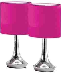 fuschia pink table lamp