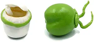 2 Styles Fruit Clay Coconut for DIY Phone Case Decoration Scrapbooking DIY Craft Toys Food Kitchen