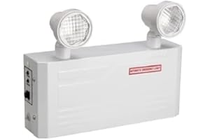 VENANDI Emergency light with Remote Capabilities, with Battery Backup for 120 Minutes, 2 by 2 watts Head, AC 120v-347v Univer