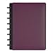 TUL Custom Note-Taking System Discbound Notebook, Junior Size, Leather Cover, Purple