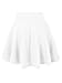 MBJ WB669 Womens Basic Versatile Strechy Flare Skater Skirt L White