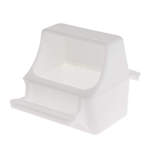 Jim-Hugh Bird Feeder Anti Splash Feeding Bowl Box Splash Proof Cage Parrot Pigeon Equipment Plastic Drink Water