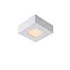 Lucide BRICE-LED – Plafonnière Badkamer – LED Dimb. – 1x8W 3000K – IP44 – Wit